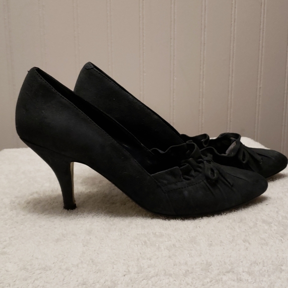 Enzo Angionlini dark blue suede heels, 5.5 - Picture 2 of 11